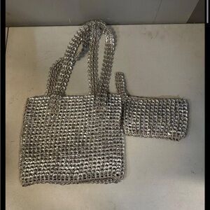 Silver Chainmail Tote Bag and clutch
